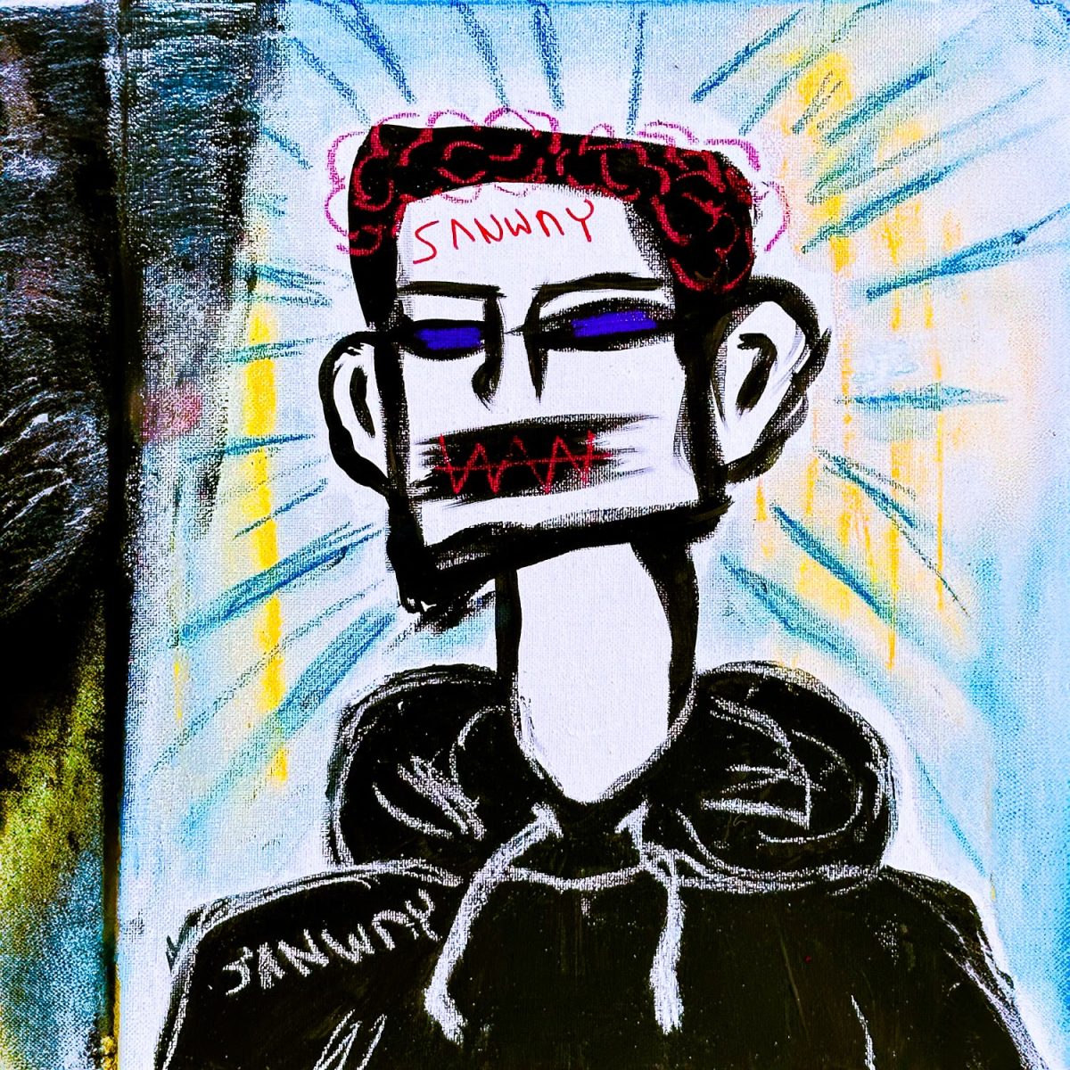 shape a new world around you EP cover art, a painting by Nate Sanway
